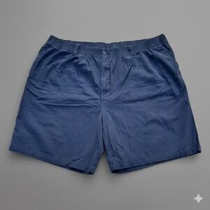 HB Men's Shorts Size 2 XL Navy Blue 100 Cotton Elastic Waist